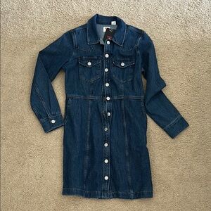 Levi’s Dark Wash Denim Button-Front Dress